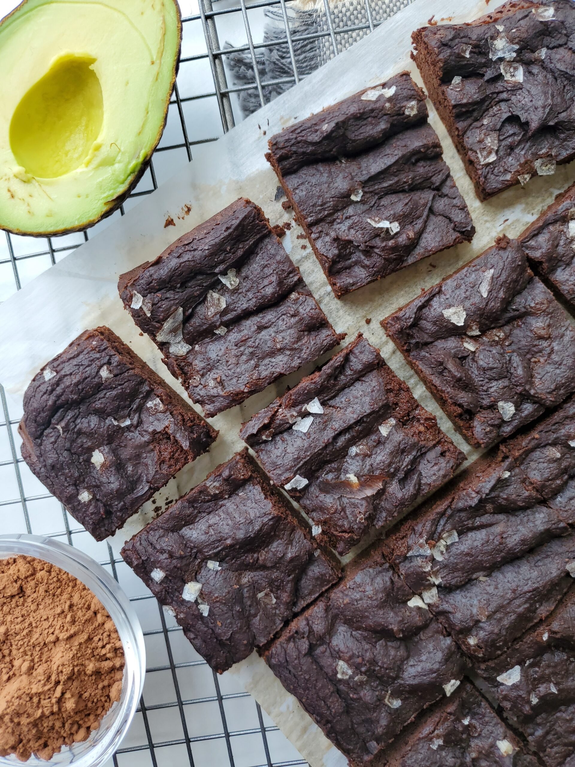 Fudgy Avocado Brownies