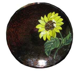Fused Sunflower Plate