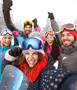 group ski outdoor montana nature adventrue travel