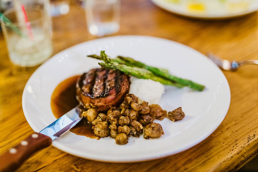 Beef Asparagus and Mushroom meal