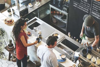 People at a café