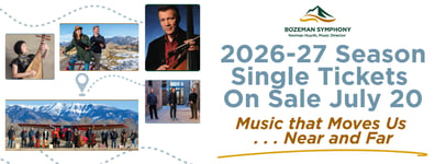 Single Tickets Go on Sale July 20 for Bozeman Symphony’s 2026-27 Season