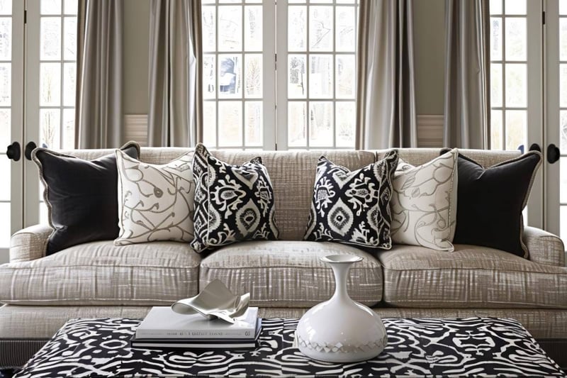 Custom drapery in a home near Helena, MT