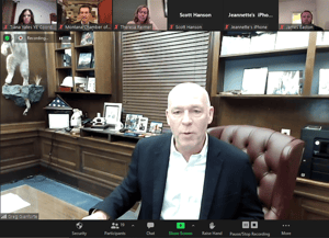 Gianforte zoom call