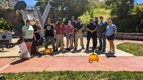 Our Place Peers Collaborate for a Downtown Cleanup