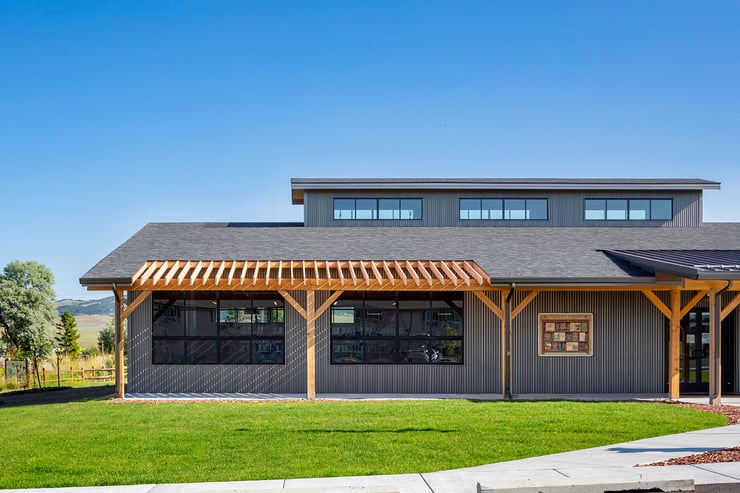 White Sulpher Springs Library - Southwest Elevation