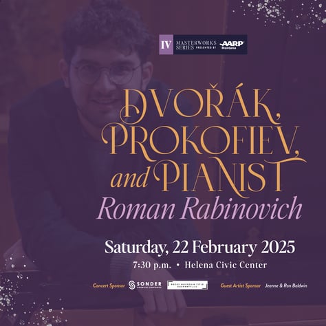 The Helena Symphony Presents the Return of Pianist Roman Rabinovich!