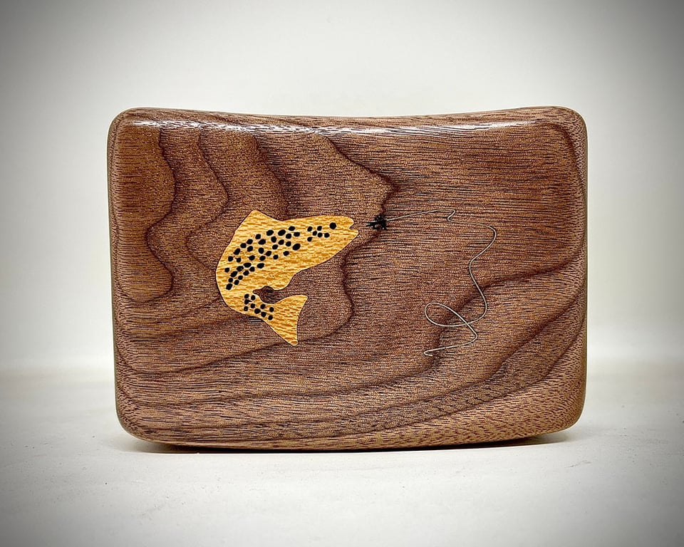 Black walnut with trout