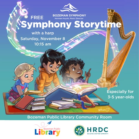 Bozeman Symphony Brings the Magic of the Harp to Symphony Storytime