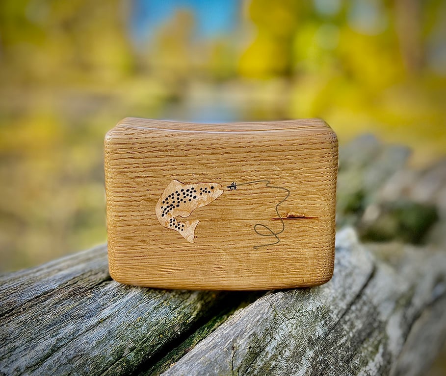 Quartersawn white oak with trout