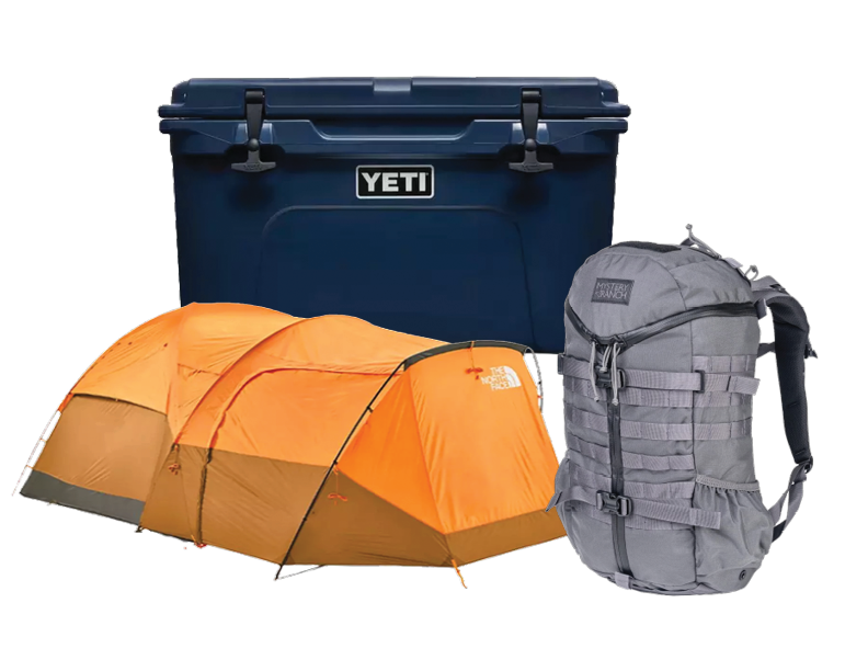 Tent at a mountain campsite