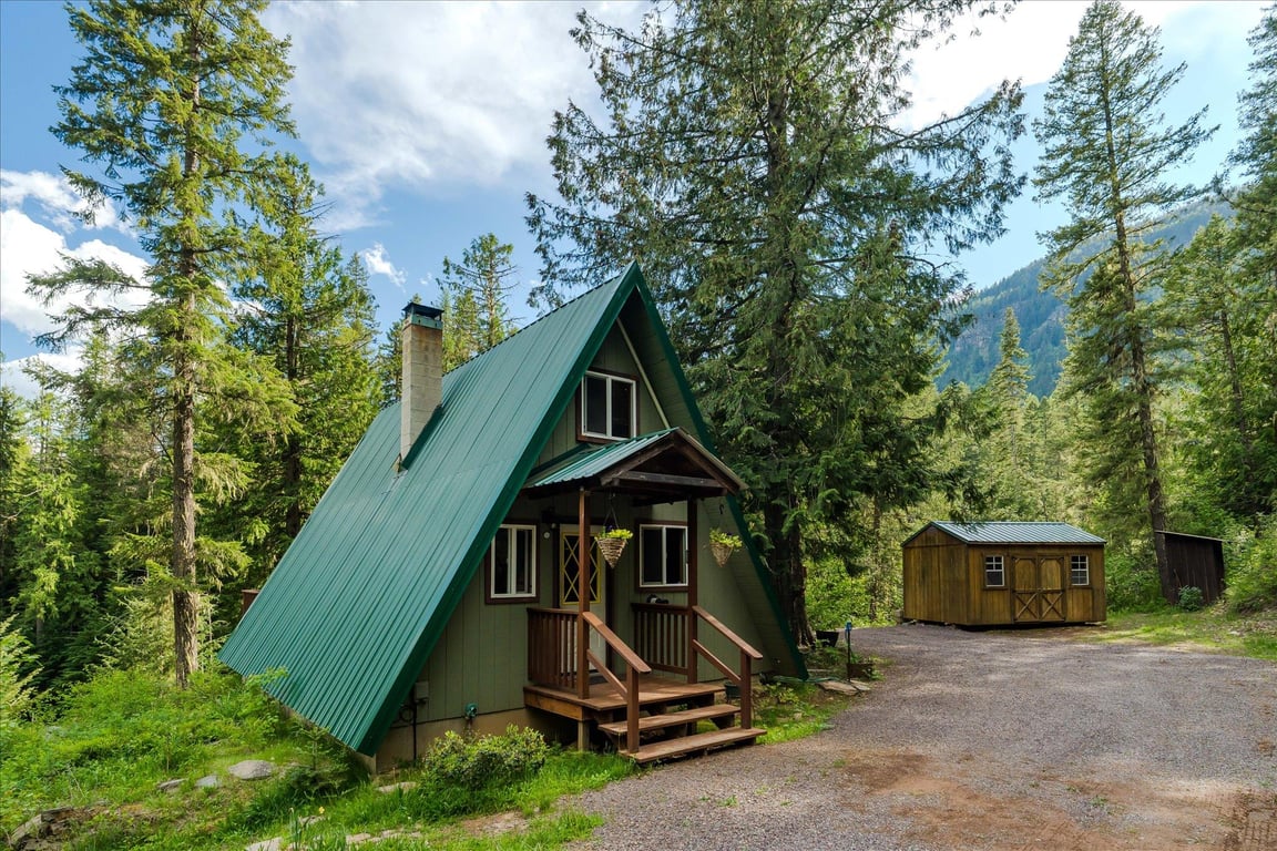 Off-grid cabin in the wilderness