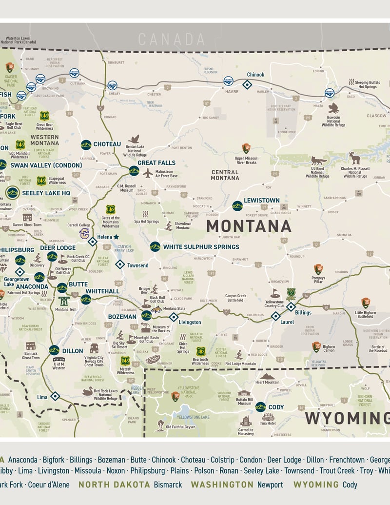 Middle section of Clearwater map