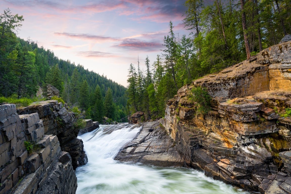 Kootenai Falls & Swinging Bridge Park near Libby, MT - Photo Credit: Kalispell Visual