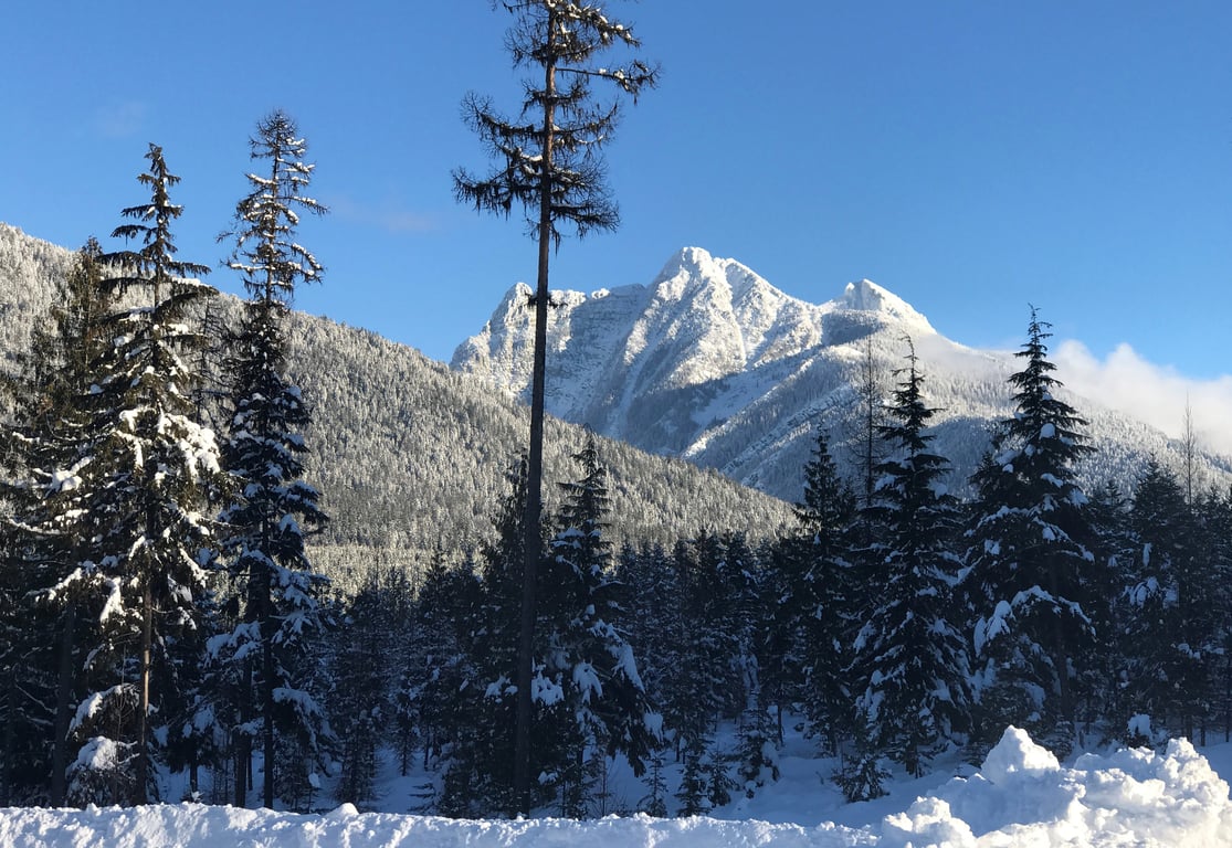 Snow on the Cabinet Mountain Range