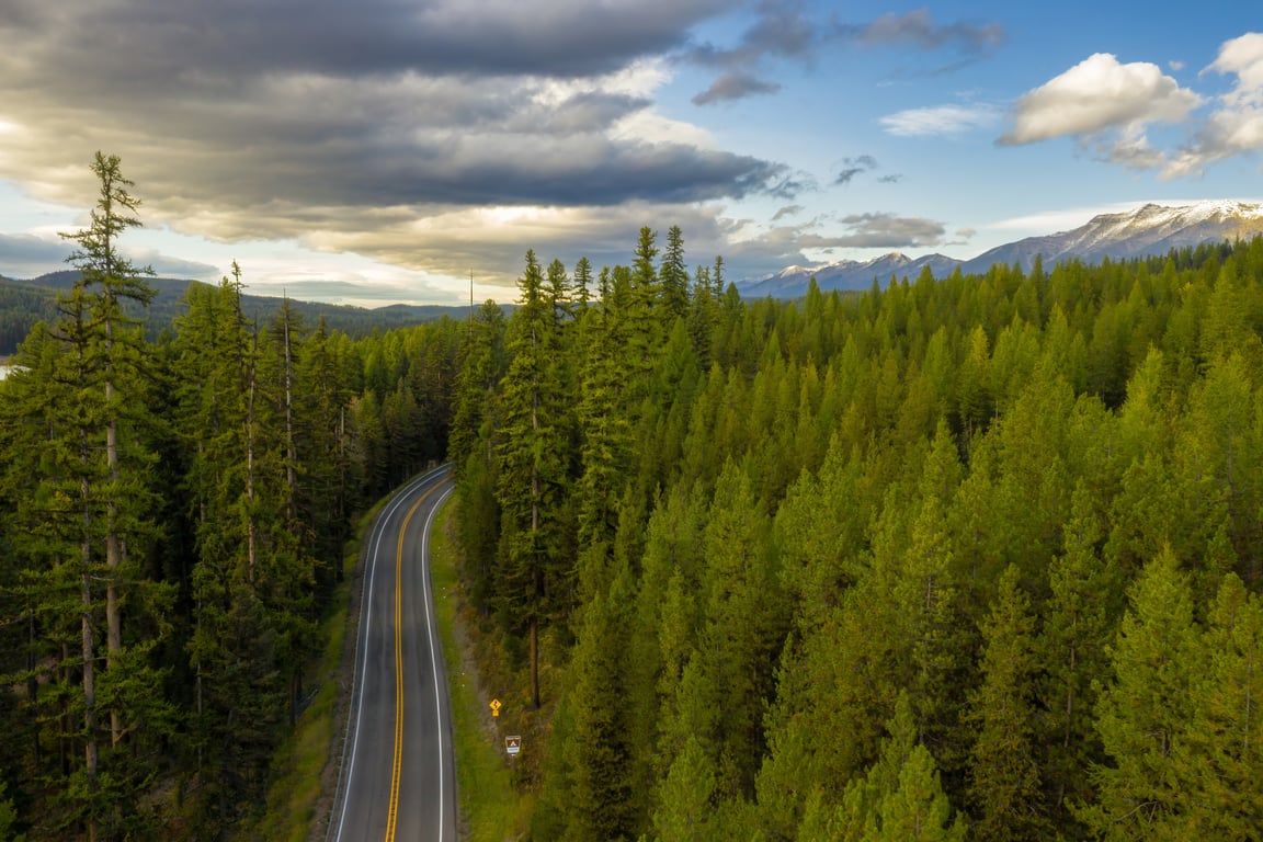 Highway 83 near Seeley Lake