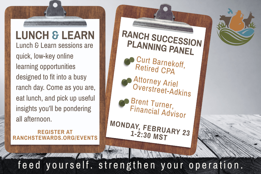 Lunch & Learn Virtual Ranch Succession Panel