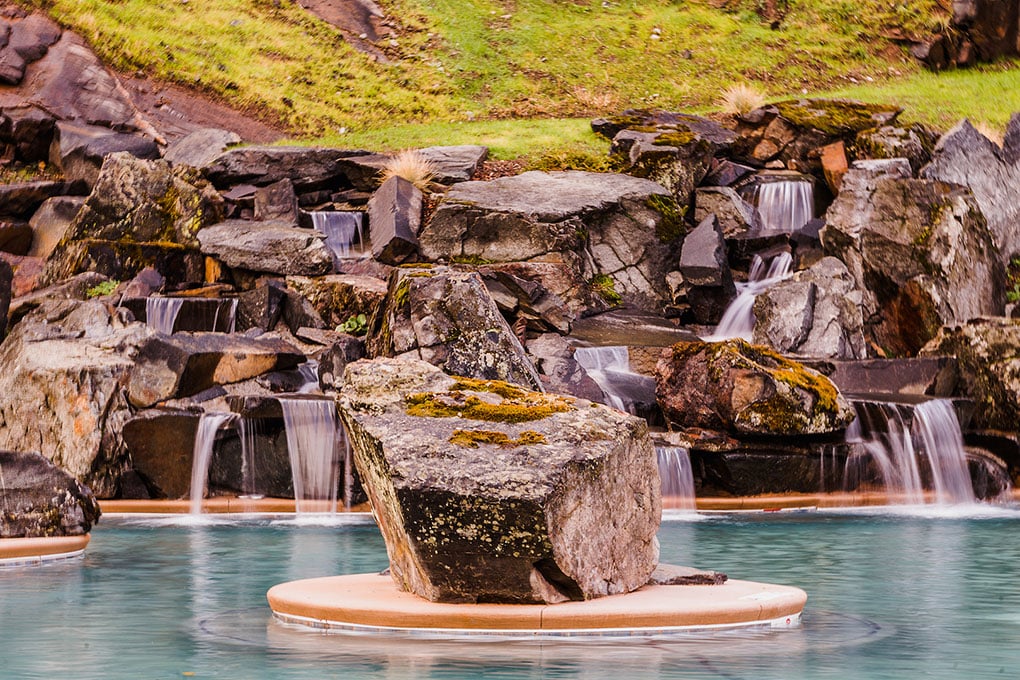 View of Quinns Hot Springs pool