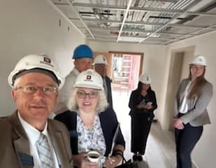 Michele Binkley with supporters