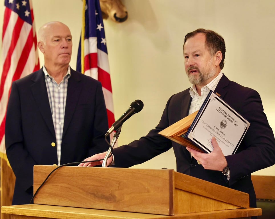 Brad Barker with supporters