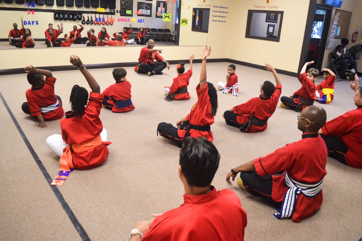 Quest Martial Arts students training