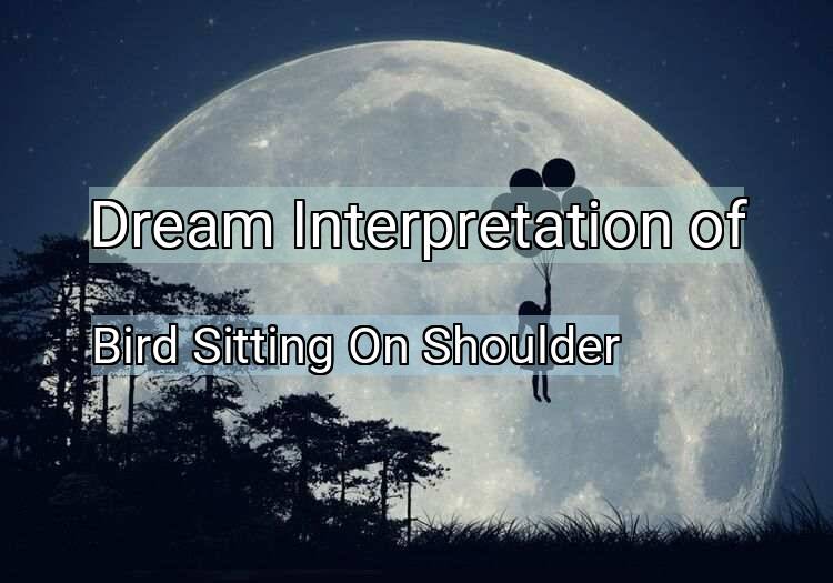 Dream Meaning of Bird Sitting On Shoulder