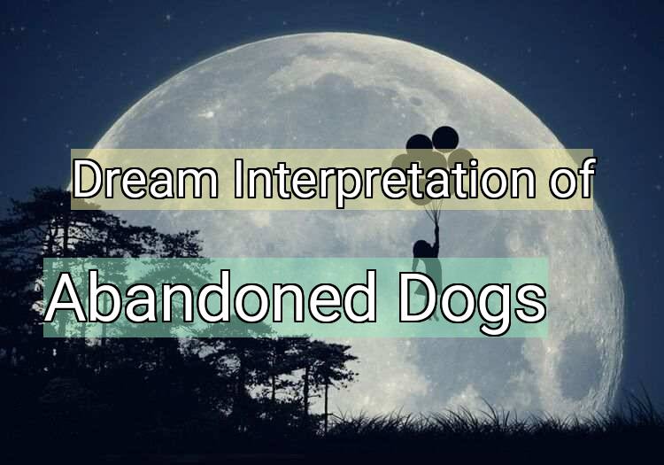 Dream Meaning of Abandoned Dogs