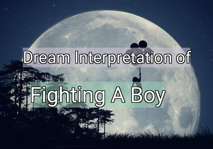 Dream Meaning of Fighting A Boy