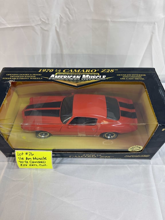 1:18 AM. MUSCLE 70 1/2 CAMARO Z28 ERTL COLL. - Image 2