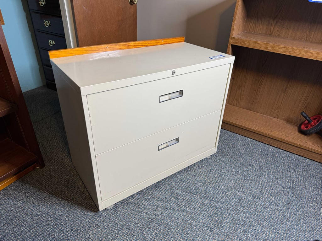 2 drawer oversized file cabinet