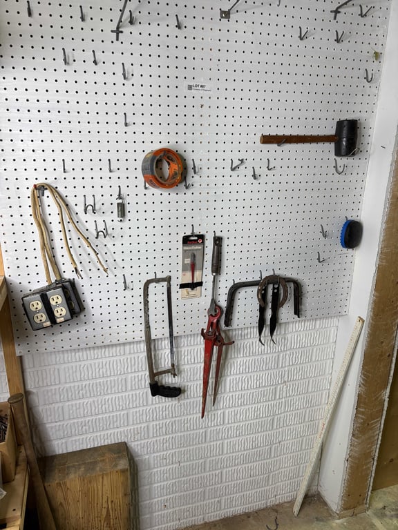 Contents of Pegboard