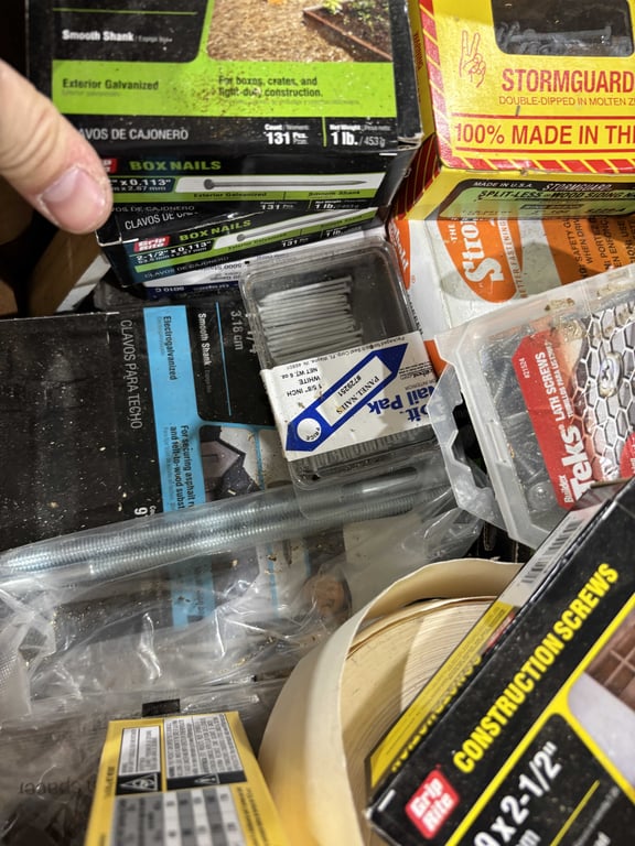 Box of Misc Screws and Nails - Image 3