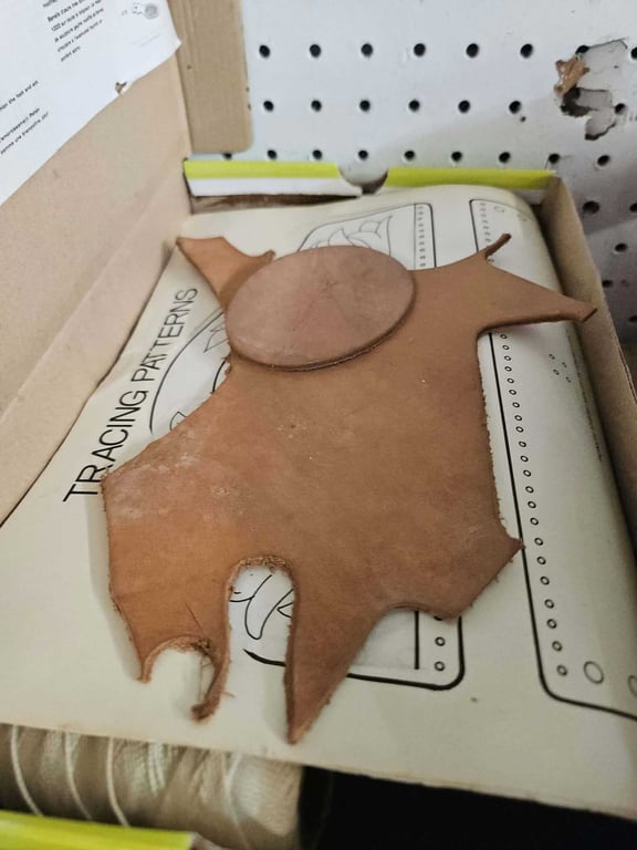 GROUPING OF LEATHER TRACING SUPPLIES
