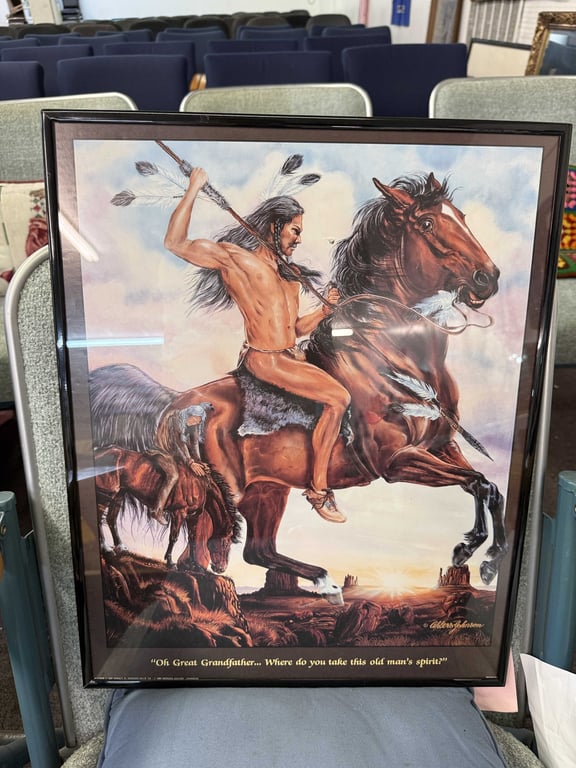 2 INDIAN FRAMED PRINTS