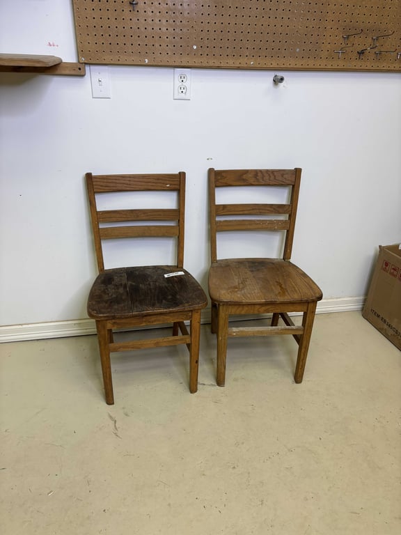 Two Wooden Chairs