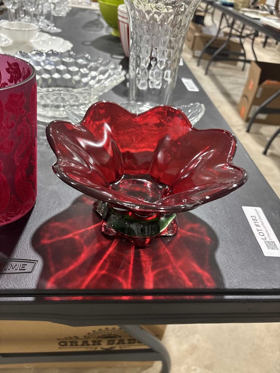 3 Pieces of Red Glassware - Image 3