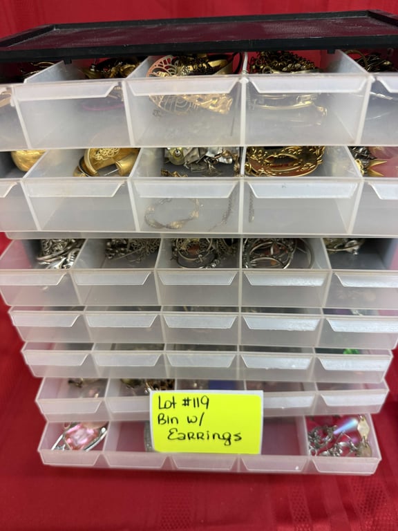 BIN W/EARRINGS