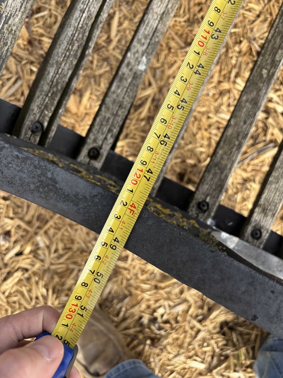 Iron & Wood Bench - Image 3