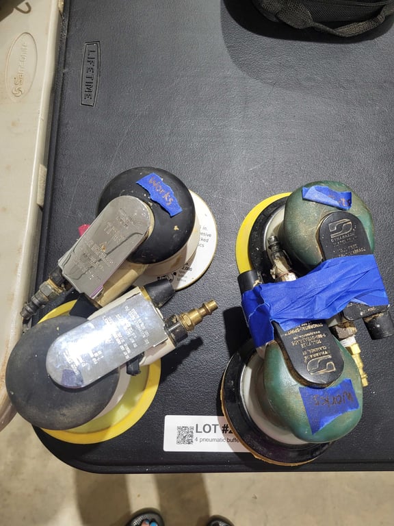 4 pneumatic buffer/sanders