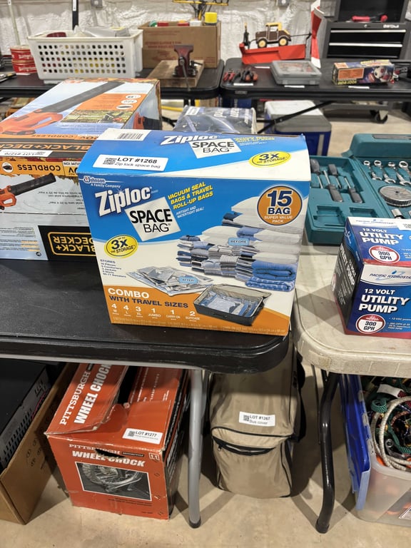 Zip lock space bag