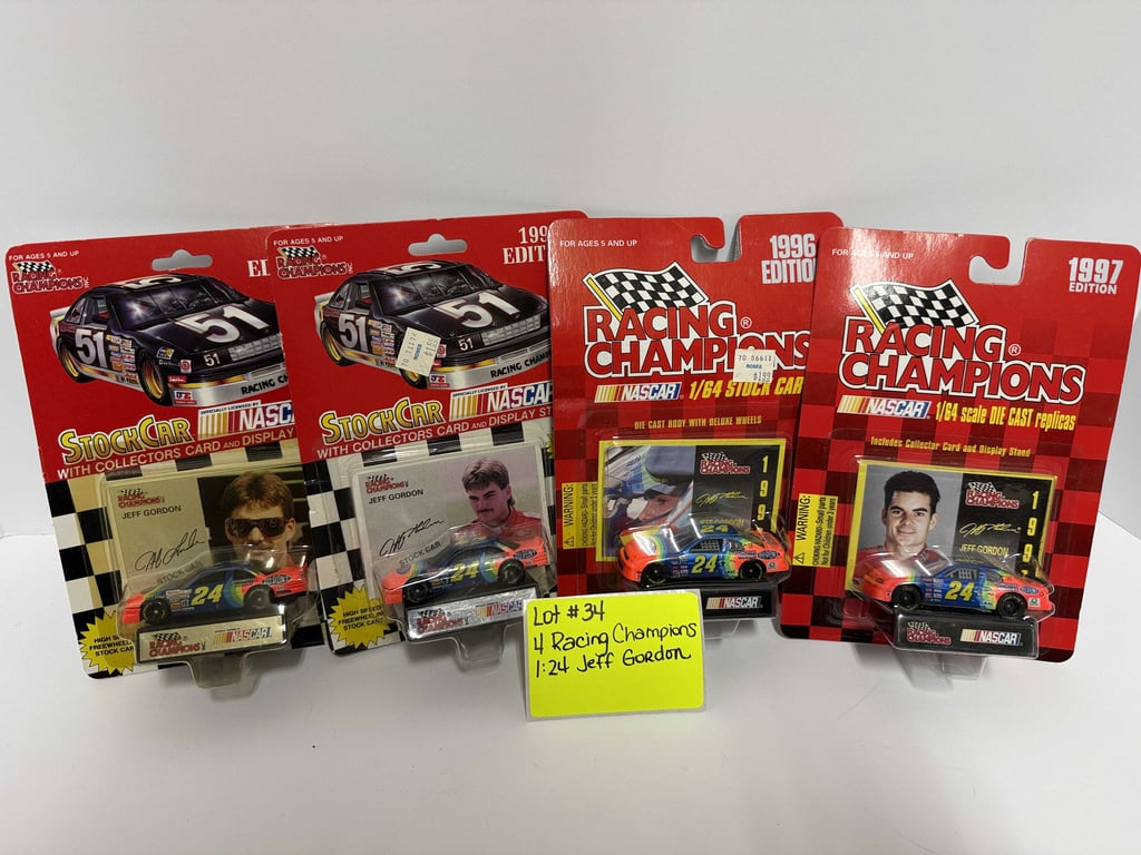4 RACING CHAMPIONS JEFF GORDON