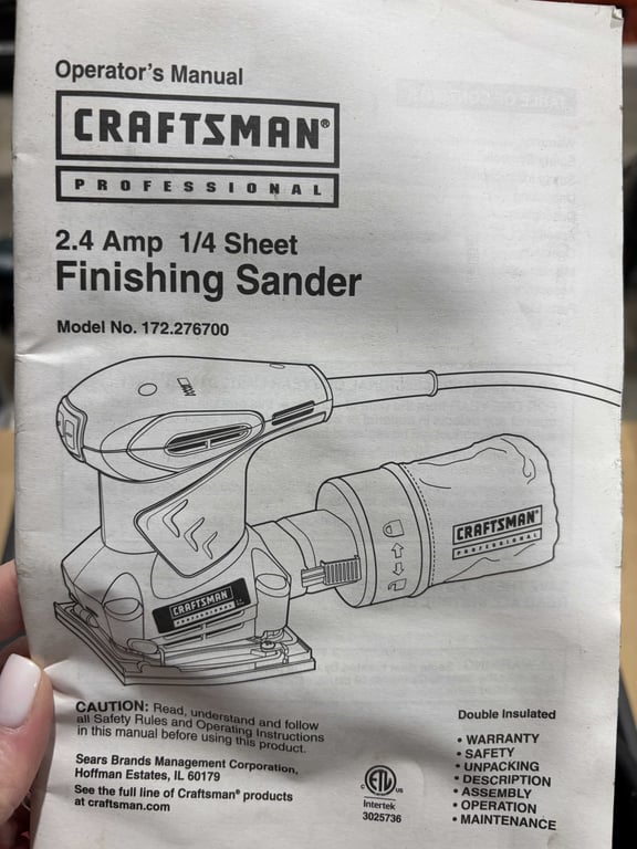 Craftsman Corded Sander - Image 2