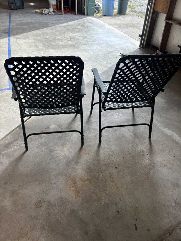 Two Plastic Lawn Chairs - Image 4