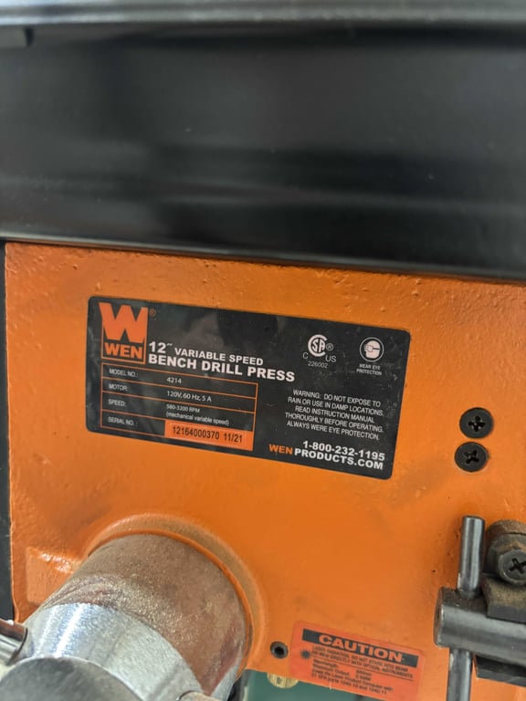 WEN 12" Variable Speed Drill Press - Image 5