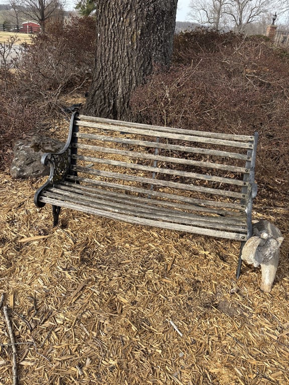 Iron & Wood Bench