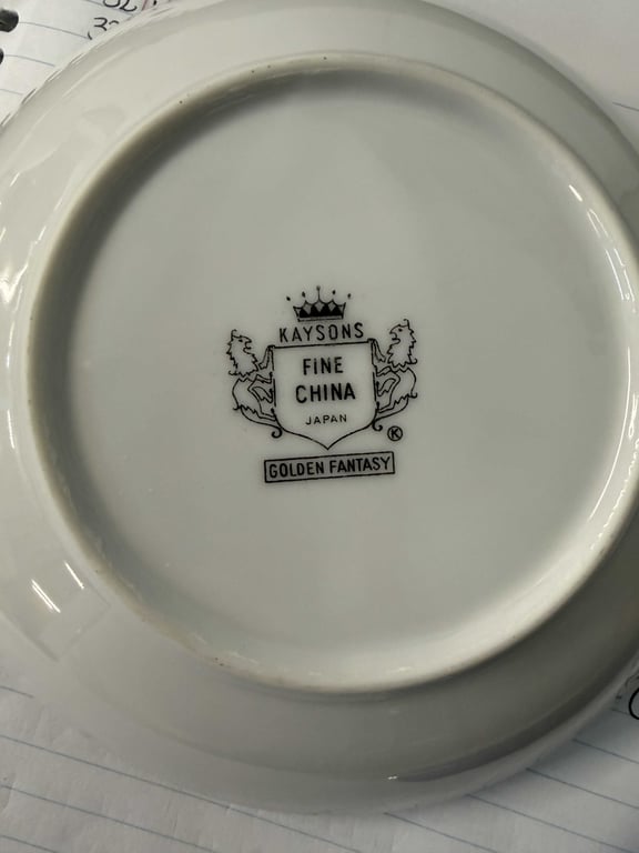SET OF VTG KAYSON'S "GOLDEN FANTASY" FINE CHINA - Image 3