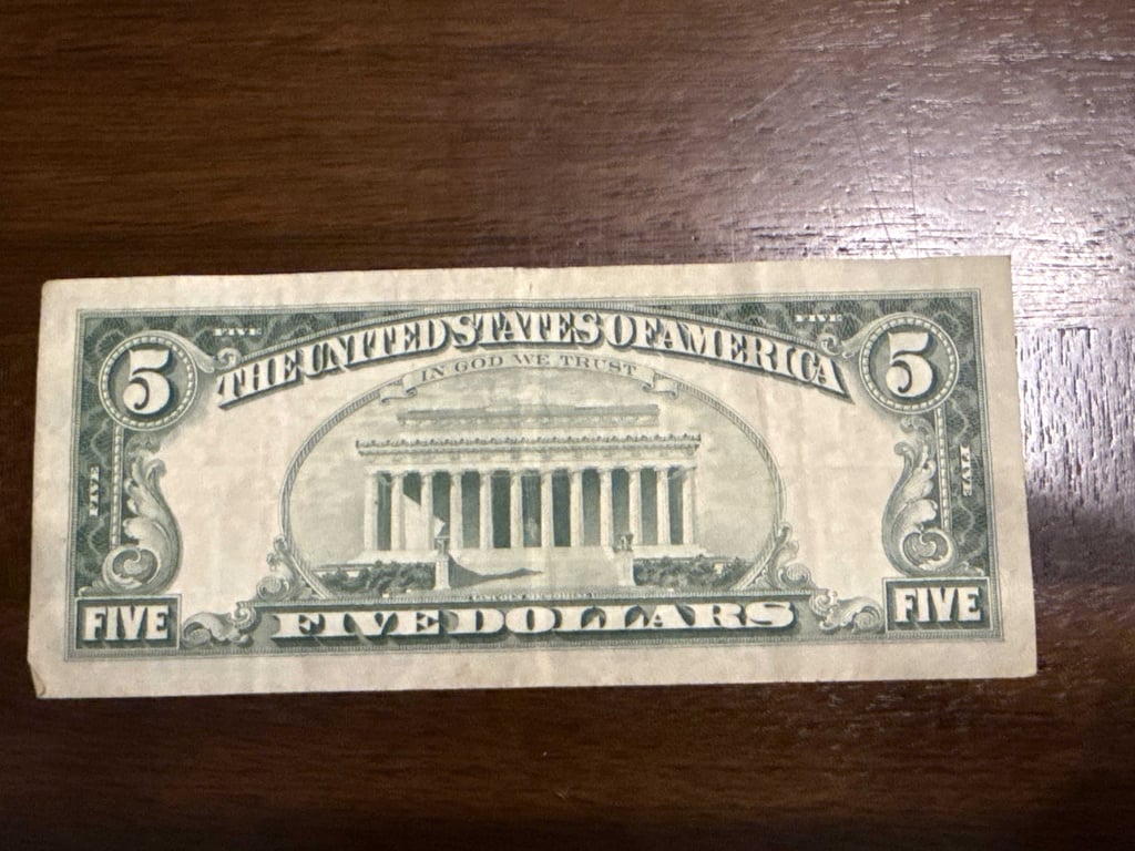 1963 $5.00 Red Seal - Image 2