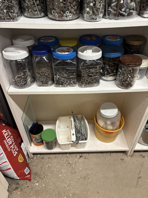 Hardware contents of first white shelves - Image 6