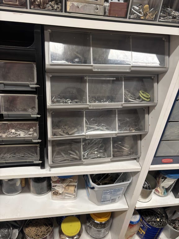 Hardware contents of 2nd white shelves - Image 4