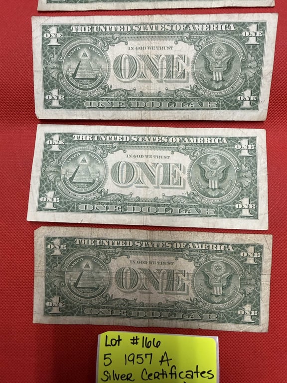 5 - 1957 A $1 SILVER CERTIFICATES (FAIR CONDITION) - Image 6
